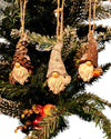 Woodland Gnome Christmas Ornament Set of Three