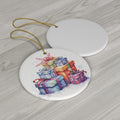 Colorful Ceramic Gift Christmas Ornament