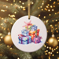 Colorful Ceramic Gift Christmas Ornament