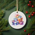 Colorful Ceramic Gift Christmas Ornament