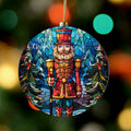 Ceramic Nutcracker Christmas Ornament