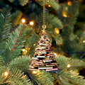 Book Christmas Tree Acrylic Christmas Ornament