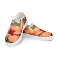 Painted Hibiscus Women’s Slip-on Canvas Shoes