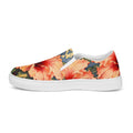 Painted Hibiscus Women’s Slip-on Canvas Shoes